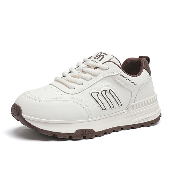 Platform White Shoes Female Sports Casual Shoes 2026 Spring New Soft Sole Soft Surface Not Tired Feet All Kinds Of Student Running Shoes_vogvips.com