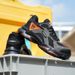 Men's Steel Toe Safety Shoes,Breathable Mesh & Microfiber Leather Upper, EVA Sole For Construction & Outdoor Working Sites Work Shoes_vogvips.com