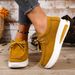 Spring/Autumn Sneakers Women Running Shoes Outdoor Breathable Lace-up Thick Bottom Casual Comfortable Shoe Large Size_vogvips.com