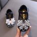 Girl Princess Square Mouth Rhinestone Bow Single Shoe Shoes Show Dance Shoe Girls_vogvips.com