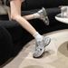 silver Women's Dad 2024 New Spring And Autumn Versatile Casual Sneakers Popular Height-Increasing Running Shoes_vogvips.com