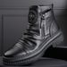 European Warm Series 2025 Autumn Martin Boots High Top New Versatile Zipper Korean Style Men's Casual Shoes_vogvips.com