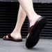 New Arrivals Italian Leather Slippers For Men Summer Hotel Beach High Quality Slip On Light Flats Male Flip Flops Big_vogvips.com