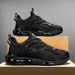 Men's Casual Sneakers With Air Cushion & Popcorn Sole - Trendy Dad Shoes For Running & Daily Wear_vogvips.com