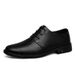 Men's Round Head Leather Shoes Formal Leather Shoes Casual Men's Lazy Single Shoes_vogvips.com
