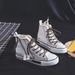 Ins High Top Canvas Women, Korean Version With Plush Ulation, Two Cotton Shoes For Students, New Style Harajuku_vogvips.com