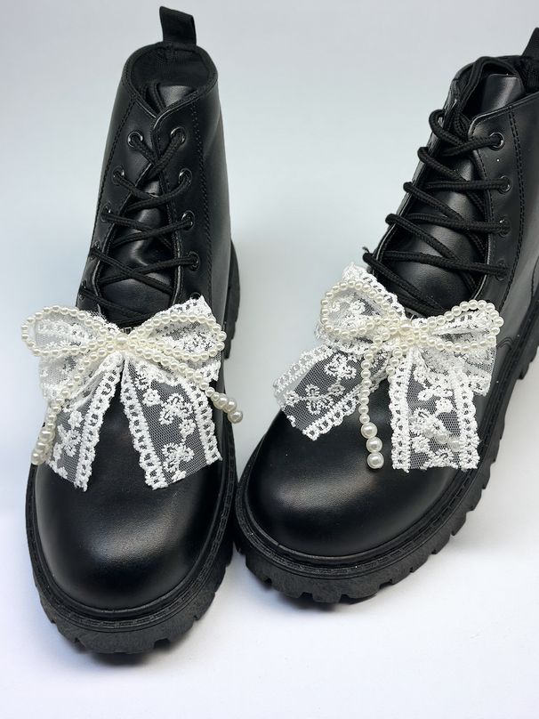 2 Pieces/set Stylish & Delicate Handmade Pearl & Crystal, Pink Tulle Bow Shoe Clips, Versatile Decoration For Shoes/boots, Suitable For Girls & Women_vogvips.com