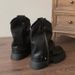 Unique Design British Style Thick-Soled Martin For Women Summer 2024 New Slimming Black Cuff Boots_vogvips.com