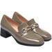 Chunky Heel Single For Women 2023 New Spring Women's Middle-aged Ladies Patent Loafers Soft Sole Mid-heel Deep Mouth_vogvips.com