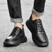 Men's Breathable Thick-soled White Shoes Men's Sports And Leisure Board Shoes_vogvips.com