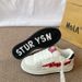 Women's Korean Style Skateboard Shoes Casual Versatile Retro Street Style Autumn Niche Fashion Student American Bread Shoes_vogvips.com