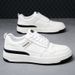 Suitable For All Seasons Trendy Caual 2025 Spring New Genuine Leather Breathable Thick-Soled Height-Increaing White Sneaker For Men Niche_vogvips.com