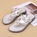Summer New Floral Flat Clip-Toe Women's Shoes Lightweight Casual Open-Toe Sandals For Women_vogvips.com