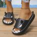 Women's Shoes Hot Online Thick Soled Shark Slippers Summer Couple Men And Women Wear Sandals And Flip Flops_vogvips.com