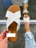 Women's Shoes Large Size Women's Cross Slippers Flat Bottom Leisure Outdoor Slippers Light And Comfortable_vogvips.com