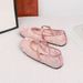 Cross-border 2026 New Embroidered Mesh Breathable Shallow Round-Toe Flat Sandals Women's Mary Jane Shoes_vogvips.com