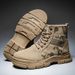 European Warm Series Martin Autumn Mid-top Men's Boots Thick Sole Fashion Versatile Lace-up Work Shoes For Men_vogvips.com