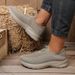 Solid Color EVA Casual Shoe Lightweight Comfortable Single Sole Non-Tiring Footwear For Everyday Use Men's Shoes_vogvips.com