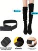 2PCS Boots With Velcro Straps For Secure Fit, High Boots, Anti-slip Elastic Band To Prevent Slip-off_vogvips.com