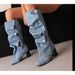 Fall And Winter New Melard Western Cowboy Long Women's Heeled Riding Boots Fashionable And Versatile Wear Comfortable Lightweight Personalized_vogvips.com