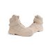 Women Boxing Boots SGIRL TWTW Recommended 2025 Autumn Velcro Lace-Up Martin Women's High-Top Shoes Boxing Short Boots_vogvips.com