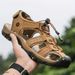Genuine Summer Men's Outdoor Water Shoes Leather Sandals For Men_vogvips.com