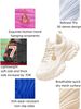 Women Vulcanize Fashion Casual 7cm Platform Sneakers Eva Lightweight Breathable Beige Dad Shoes Plus Size Gold Sun Chain_vogvips.com
