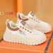 Summer Women's Mesh White Shoes, Korean Version Ins Style, Breathable Height-Increasing Sports Casual Sneakers For Femal_vogvips.com