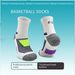 Shoe Accessories Basketball Socks Men's Long Tube Towel Bottom Professional Elite Mid Tube Socks Striped Color Matching Sweat Absorbent Sports Socks_vogvips.com