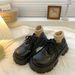 Height Increasing Thick Soled Big Toe Spring 2025, New Lace Up British Style Versatile Black Small Leather Shoes For_vogvips.com