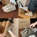 Grape Mom Studiolee Height Increase 4Cm~ Color-Block Double Shoelace Thick-Soled Casual Sports Dad Shoes For Women_vogvips.com