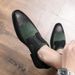 Euro Step New Business Formal Large Size 48 Men's British Brogue Color Block Youth Leather Shoes_vogvips.com