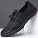 Euro Step Summer New Men's Hollow Mesh Breathable Lightweight Soft Sole Slip-On Casual Shoes For Middle-aged Men_vogvips.com