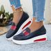 Women's Thick Soled Round Toe Shoes Spring/Summer Solid Color Shallow Mouth Metal Buckle PU Independent Style_vogvips.com