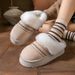 Women's Shoes Cotton Slippers With Velvet For Indoor And Outdoor Wear 2025 New Winter Warm And Comfortable Thick Soled Non Slip Cotton Slippers_vogvips.com