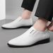 ct Suitable For All Seasons Men's Height Increasing Business Formal Soft Leather Breathable Slip-On Shoes Baita Security Professional_vogvips.com