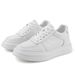 Men's Breathable Invisible Inner Heightening Platform White Shoes Men's Sports And Leisure Board Shoes_vogvips.com