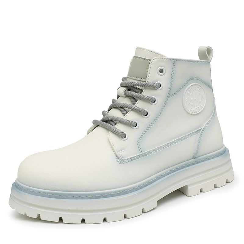 High-Top Yellow For Men 6785 White Martin Men's Casual Mid-Top Height-Increasing Waterproof American Retro Work Boots_vogvips.com