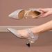 Comfortable Soft Leather Party High A Sense Of Sophistication Gold Sandals For Women With Chunky Heels 2025 New Style To_vogvips.com