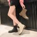 Women's Ankle 2025 New Summer Slim French Style Barefoot Make Feet Look Small Soft Leather Thick Sole Boots_vogvips.com