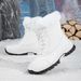 Winter High Top Round Toe Women's Casual Shoes, Anti Slip Women's Snow Boots_vogvips.com