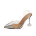 High-heeled Sandals For Women 2026 Summer Ladies Shoes With Rhinestones, PVC Transparent Shoes, Pointed Toe, Breathable,_vogvips.com