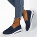 New Plus Size Round Toe Hollow Flat Heel Women's Lazy Shoes_vogvips.com