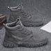 Autumn Shoes Men's Martin Korean Style Trendy Casual Breathable Short High Top Winter Warm Snow Boots_vogvips.com