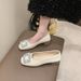 Flat, Shallow, Square-toed Slip-on Shoes, 2025 New Fashion Casual Style, Comfortable For The Feet, Leather, Soft Sole,_vogvips.com