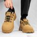 Men's Shoes Casual Work Boots Low-Cut Round Toe Breathable PU Shoes For Outdoor Office And Daily Wear Labor Protection Shoes Men_vogvips.com