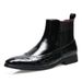 Voyage 8655 Brogue Ankle Men Pointed Toe Martin Boots Large Size Export Men's Shoes_vogvips.com