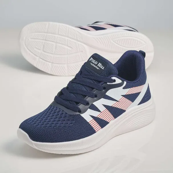 POLO HILL Ladies Lace Up Athleisure Sneakers PLSA LS5330_vogvips.com