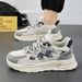 2025 Spring Breathable Mesh Men's Trendy Versatile Thick Soled Sports Casual Dad Shoes Men_vogvips.com