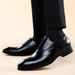 Euro Step Autumn Winter New Men's Formal Business Leather British Style Large Size Brogue Pointed Toe Fashion Oxford Shoes_vogvips.com